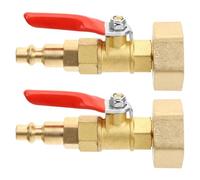 Operitacx 2 Pièces 1/4 Pouce Raccord Rapide à Filetage Interne en Laiton | Adaptateur D’hivernage pour Vr et Remorque, Connexion Étanche, Installation sans Outil, Usage Polyvalent