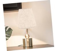 Operitacx 2 pièces Abat Jour Lin Naturel pour Lampe à Pince Tissu Respirant Doux Éclairage Confortable sans Éblouissement Remplacement pour Lampes de Table et Appliques Murales Installation