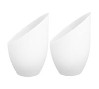 Operitacx 2 pièces Abat Jour Vintage Petit Ouverture Abat Jour Plastique Incliné pour Lampe Intérieur Lot pour Décoration Maison