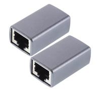 Operitacx 2 Pièces Adaptateur de Coupleur Ethernet Femelle à Femelle pour Réseau Connecteur Inline Pratique pour Bureau et Maison