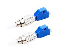 Operitacx 2 pièces Adaptateur Fibre Optique Mâle vers Lc Femelle Convertisseur Compact Céramique et Métal Faible Perte Isolation de Bruit pour Maintenance Réseau Télécom et Catv Lot
