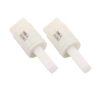 Operitacx 2 Pièces Amortisseur Silencieux pour Couvercle de Toilette en Plastique Blanc Absorption D'impact, Installation Facile pour Siège de Toilette et Bidet à Usage Domestique