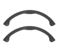 Operitacx 2 Pièces Bande de Protection pour Spatule de Snowboard, | Caoutchouc Noir, Forme Arquée Légère, Réduit les Vibrations, pour Snowboard et Longboard Deck