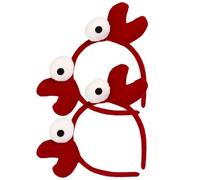 Operitacx 2 Pièces Bandeaux Crabe Rouge Légers en Coton pour Femmes, Confortables et Créatifs, pour Fête Cosplay Halloween et Noël