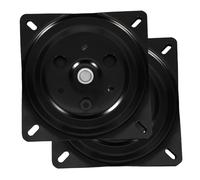 Operitacx 2 Pièces Base de Plateau tournant selles avec Petit palier mécanisme pivotant pour Meuble pivote sièges mécanisme pivotant pour Fauteuil inclinable Support pivotant Le Fer Noir