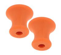 Operitacx 2 Pièces Base Stable en Caoutchouc Orange pour Diapason de Contemplation Support Antidérapant et Fonction de Vibratoire Adaptée la Relaxation Yoga