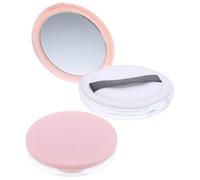 Operitacx 2 Pièces Boîte à Poudre Vide 5G en Plastique Rose, Compacte de | Dispense la Poudre, Rangement du Puff Inclus, Facile à Nettoyer, Pratique pour Sortir avec Deux Houppettes
