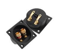 Operitacx 2 pièces Boîte de Jonction pour Haut Parleur Cuivre Pur Connecteur à Ressort avec Vis Kit de Câblage pour Caisson de Basses et Systèmes Audio Voiture et Maison