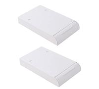 Operitacx 2 Pièces Boîte de Rangement Sous Bureau Auto Adhésive Organisateur de Bureau Grand Capacité pour Stylos Blanc