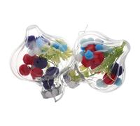 Operitacx 2 Pièces Boule Décorative Suspendue en Plastique Transparent Réutilisable pour Décoration Intérieure et Extérieure Fête de L'indépendance Américaine