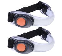 Operitacx 2 Pièces Brassard Lumineux LED Vert, Silicone, Runners | Éclairage Visible, Batterie Remplaçable, Fixation Autour du Bras, Adapté Cyclistes et Marcheurs, Sport Extérieur