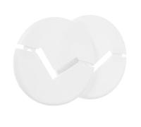 Operitacx 2 Pièces Cache-radiateur en Plastique Abs, Caches de Radiateur, Blanc, Design 4mm, pour Tuyaux et Flexibles, Installation Facile, pour Écoles et Rénovations Domestiques