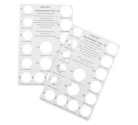 Operitacx 2 pièces Carte Mesure Anneau Carton Outil de Mesure de Bague Sizer Réutilisable pour Doigt Précise Confortable pour Bijoux Mariage et Usage Personnel