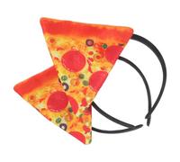 Operitacx 2 Pièces Chapeau de Pizza Amusant pour Adultes et Garçon et Filles, Confortable et Facile à Porter, Accessoire pour Fête à Thème et Halloween Design Unique en Tissu Tricoté