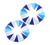 Operitacx 2 Pièces Drapeau de décoration de fête bannière pour la fête fanion de décoration de parti bannière de classe banderole triangle tissu non tissé