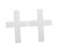 Operitacx 2 Pièces Foam Cross For Religious Crafts Unfinished Blank Foam Cross Shapes For DIY First Communion And Church Decorations Lightweight Polystyrene Keepsakes