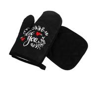 Operitacx 2 Pièces Gants de Cuisine Dérapants et Résistants Chaleur pour Four et Micro Ondes Lot de Mitaines Réutilisables pour Cuisson Protection Thermique et Durable
