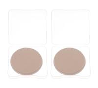 Operitacx 2 Pièces Houppette Éponge à Visage Khaki, Usage Sec et Humide, | Sponge Délicate, Toucher Lisse, Application, Retrait Facile, Format Compact, Style Fashion