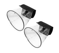 Operitacx 2 Pièces Housse de Protection Étanche pour Projecteur de Scène, Housse Anti-pluie Transparente, Pvc et Tissu Oxford, Anti-poussière, pour Éclairage LED de Scène et Moving Head,