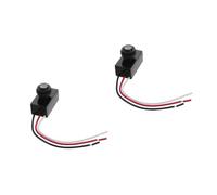 Operitacx 2 Pièces Interrupteur Photoélectrique Extérieur Dc Automatique Lumière Crépusculaire Protection Surcharge pour Lampes de Jardin et Éclairage Public