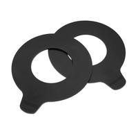 Operitacx 2 Pièces Kit de Cales de Goupille Robustes en Caoutchouc Rond pour Excavatrice, Patins Anti-vibration Résistants à L'usure, Protection Renforcée pour Godet de Pelle Mécanique