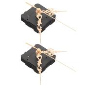 Operitacx 2 Pièces Kit de Mécanisme de Mouvement D'horloge Silencieux à Quartz Aiguilles en Plastique et Fer, Design Rétrograde, Installation Facile pour Décoration de Bureau Moderne