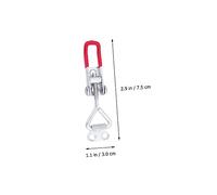 Operitacx 2 pièces Loquet à Bascule Réglable Serrage Rapide pour Portes Armoires Boîtes Poignée Plastique Confortable Monture Latérale U Usage Professionnel Trunk et Atelier