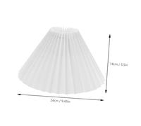 Operitacx 2 Pièces Lot Abats-jours Plissés Tissu Blanc pour Lampe de Chevet Diffusion Douce de Lumière Design Pratique et Décoratif pour Chambre et Bureau