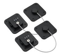 Operitacx 2 pièces Lot Serrures de Sécurité pour Porte de Réfrigérateur et Placard Verrou Sans Perçage Abs et Acier Inoxydable Protection Garçon Fille Installation Facile et Polyvalent