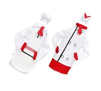 Operitacx 2 Pièces Manchon Protecteur pour Bouteille de Vin Blanc en Tissu Décoration de Noël, Accessoire Élégant pour Protection et Décoration Festive de Table