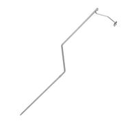 Operitacx 2 Pièces Mât de Support pour Lampe de Camping Portable, Argenté | Détachable, Clip Rapide pour Douilles, Structure Robuste, Expansion Modulaire, pour Lanternes Led, Tente