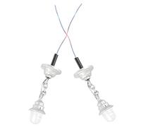 Operitacx 2 pièces Miniature Lamp Model for Micro Landscape Decorations Tiny Ceiling Pendant Lights with Warm Glow for Table and House Displays