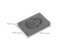 Operitacx 2 Pièces Moulages Graphite Résistants Chaleur Moulage Haute Densité pour Fusion Métaux Cuivre Or Brassage pour Bijoux et Bricolage