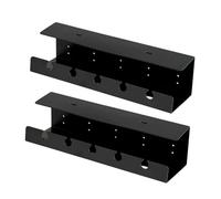 Operitacx 2 Pièces Organisateur de Câbles sous Bureau Plateau de Gestion de Câbles Robuste pour Rangement de Multiprises et Accessoires Pratique pour Bureau et Salle