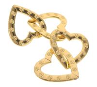 Operitacx 2 Pièces Ornement en Forme de Deux Cœurs Entrelacés en Métal | Style Moderne, Facile à Entretenir, pour Saint-valentin et Fiançailles, Décor Discret, Idée Présent Couple