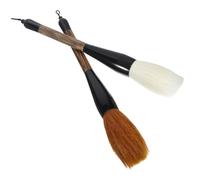 Operitacx 2 pièces Pinceaux de Calligraphie Chinois Poils Ours Chèvre Stylos à Dessin Portables pour Peinture et Lettrage Adaptés Aux Débutants et Artistes Avancés