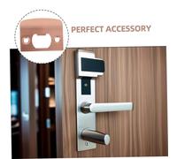 Operitacx 2 Pièces Plaque de Renfort pour Porte D Type Guide de Loquet Acier Inoxydable Compatible avec Serrures de Porte Intérieure Lot