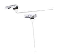 Operitacx 2 pièces Poignée de Chasse Eau Latérale pour Réservoir Wc Levier de Chasse avec Tige Métallique Ajustable Poignée Toilette Robuste et Facile à Installer pour Toilettes Classiques