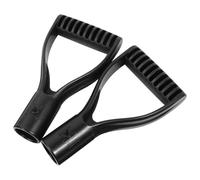 Operitacx 2 Pièces Poignée de Pelle Plastique, Remplacement pour Fourche | Noir, Usage Répété, sans Bavure, Design Soigné, Accessoire pour Outil de Jardinage et Pelle à Neige