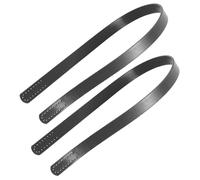 Operitacx 2 pièces Poignées de Sac Cuir PU Perforées Anses de Rechange Légères et Solides pour Sacs à Main Bandoulière DIY Accessoires de Décoration Polyvalents