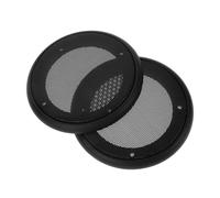 Operitacx 2 Pièces Protection de Haut Parleur Auto Ronde de Protection Subwoofer Noire Design Moderne et Installation Facile