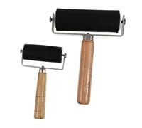 Operitacx 2 pièces Roller de Peinture Portable Moyen et Grand Outil Polyvalent pour Peinture Impression et Création Artistique Nettoyage Facile