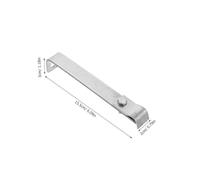 Operitacx 2 Pièces Roof Mounting Grounding Clamps Shaped Stainless Steel Brackets For Thunder Rods Efficient Earthing Connectors For Residential And Industrial Buildings