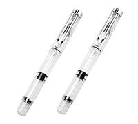 Operitacx 2 pièces Stylo Pinceau à Piston Rechargeable pour Calligraphie et Dessin Stylo Pinceau Portable pour Débutants et Experts Cadeau Pratique pour Amateurs Décriture Chinoise