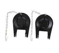 Operitacx 2 pièces Valve de Toilette Économiseur Eau Flapper pour Réservoir de Toilette Remplacement Pratique et Couverture Étanche Caoutchouc Noir