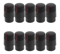 Operitacx 20 Boutons Rotatifs en Plastique Noir pour Potentiomètre, Installation Rapide et Fixation Stable, Lot de 20 Pièces pour Amplificateur et Table de Mixage, pour Électronique DIY