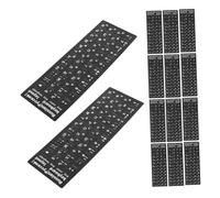 Operitacx 20 Feuilles Autocollants de Clavier Cyrillique Russe de Lettres Remplaçables pour Ordinateurs Portables Bureau Autocollants Alphabet Cyrillique Installation Facile et Surface