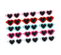 Operitacx 20 Pièces Accessoires pour lunettes coeur charmes des lunettes de soleil trousse accessoire bricolage scrapbooking Cadre photo bijoux flatback charme mini breloque plat résine