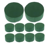 Operitacx 20 Pièces Base de boue de fleurs séchées mousse d'arrangement de fleurs fraîches mousse humide rondes fournitures de composition Vert