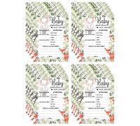 Operitacx 20 Pièces Cartes de Prédiction pour Shower, Conseils Parents, | Papier Vert, Souvenir Mémorable, Messages Invités et Scrapbooking, Usage Fête Maman et Anniversaire